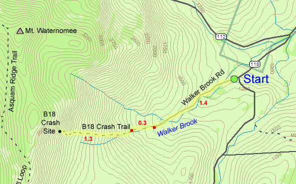 Mt Waternomee B18 Crash Site