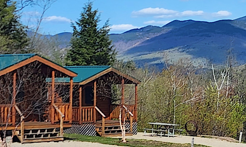 Cabins and Views of the White Mountains